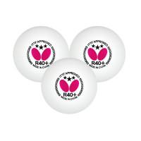 Мячи для настольного тенниса BUTTERFLY 3 шт, белые