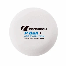 Мячи для настольного тенниса Cornilleau P-BALL ABS EVOLUTION 1*6 шт, белые