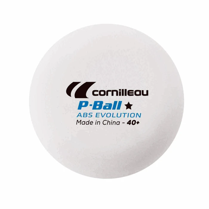 Мячи для настольного тенниса Cornilleau P-BALL ABS EVOLUTION 1*6 шт, белые