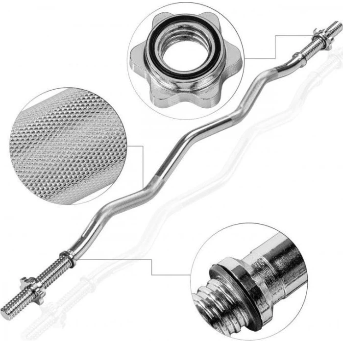 Набор дисков чугунные + штанга Movit Booster