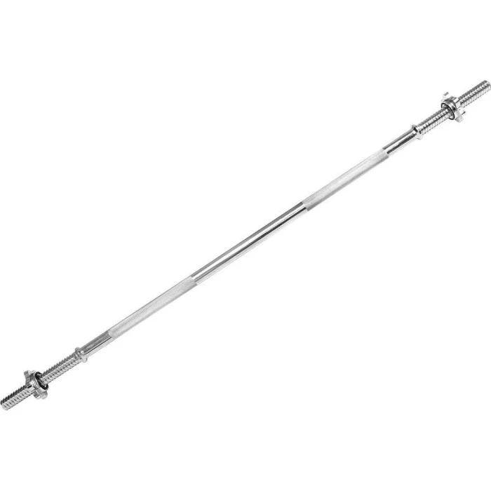 Гриф для гантелей хромований 120 см + зірчаста Physionics