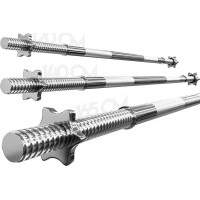 Гриф для гантелей хромований 120 см + зірчаста Physionics