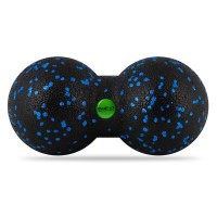 Мяч для массажа и фитнеса двойной NS-966 черно-голубая