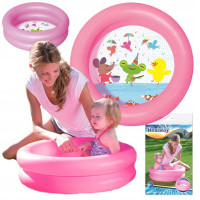 Бассейн надувной детский Мышка, Лягушка и Курточка Bestway 51061 61х15 см