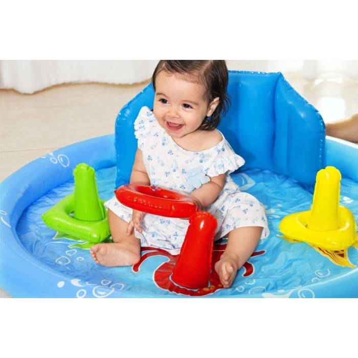 Басейн надувний дитячий Lil' SeaShapes Bestway 52568 115х89х76 см