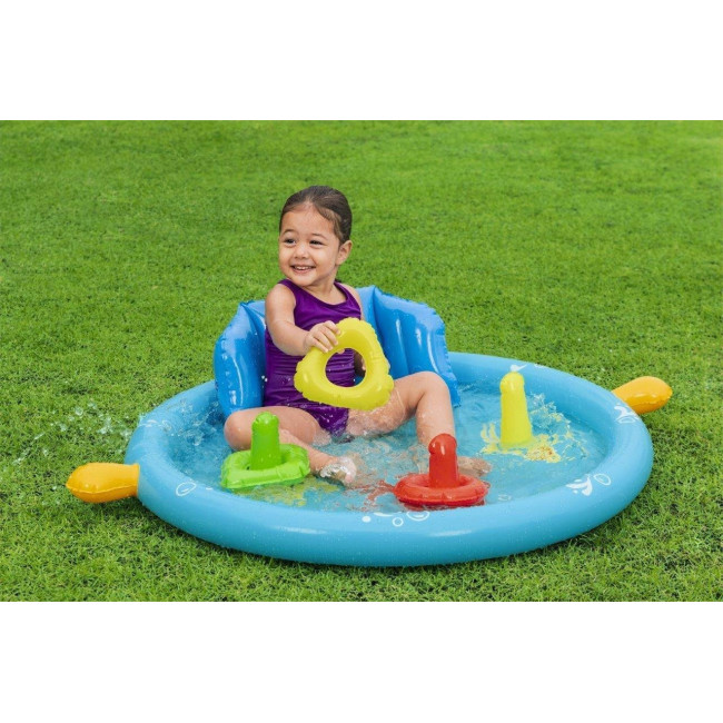 Басейн надувний дитячий Lil' SeaShapes Bestway 52568 115х89х76 см
