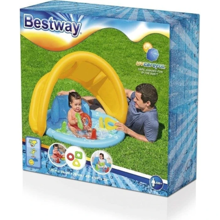 Басейн надувний дитячий Lil' SeaShapes Bestway 52568 115х89х76 см
