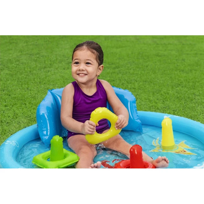 Басейн надувний дитячий Lil' SeaShapes Bestway 52568 115х89х76 см
