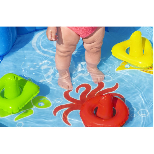 Басейн надувний дитячий Lil' SeaShapes Bestway 52568 115х89х76 см