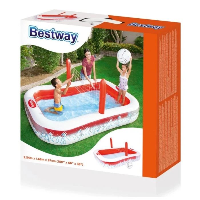 Бассейн надувной детский для волейбола Bestway 54125 253x168x97 см