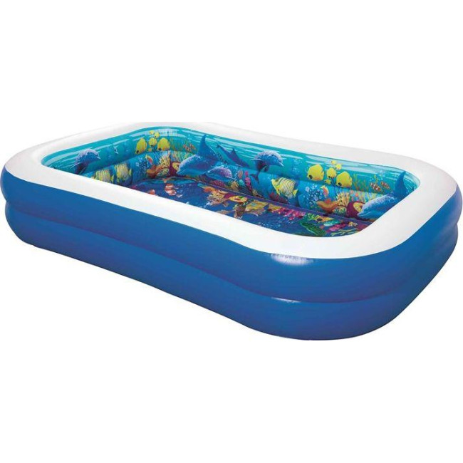 Басейн надувний дитячий 3D Undersea Play Adventure Pool Bestway 54177 262x175х51 см