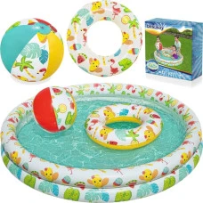 Бассейн надувной детский Тропический 3в1 Bestway 122х20 см