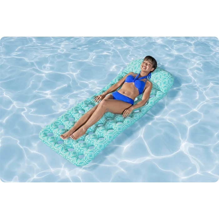 Матрац надувний для плвання Bestway 43550 бірюзовий, 198 х 74 см