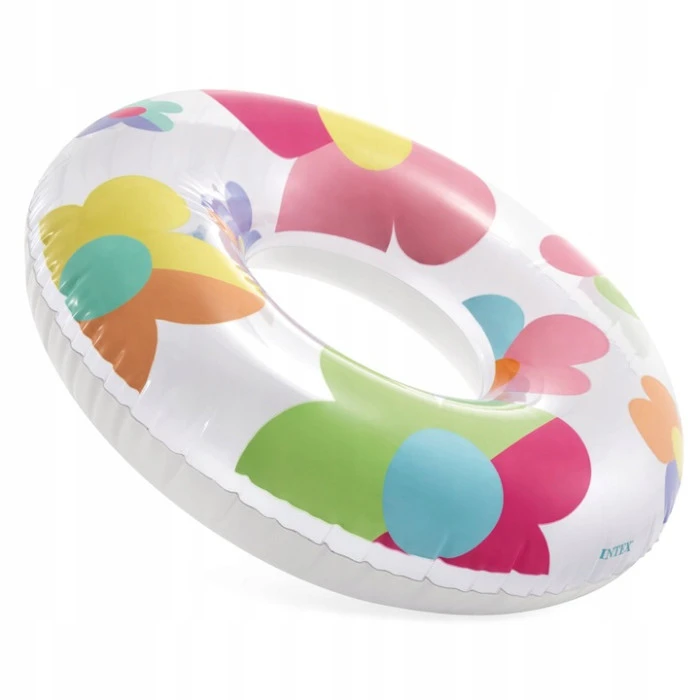 Круг надувной для плавания INTEX 59259 Цветы 81 см.