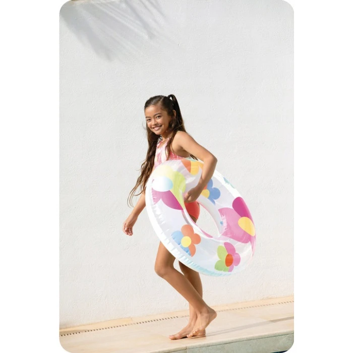 Круг надувной для плавания INTEX 59259 Цветы 81 см.