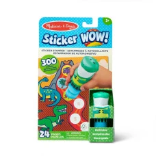 Детский блокнот и штамп Spin Master С наклейками Динозавр Melissa and Doug. Sticker WOW