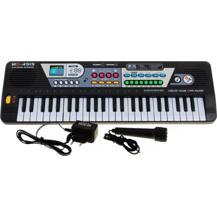 Детский синтезатор 5+ с микрофоном для записи