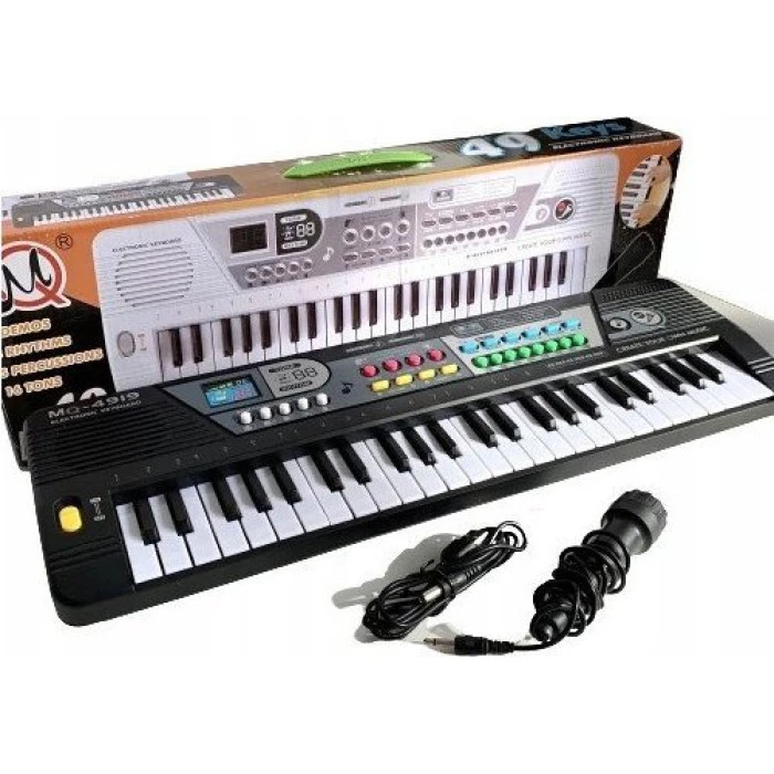 Детский синтезатор 5+ с микрофоном для записи