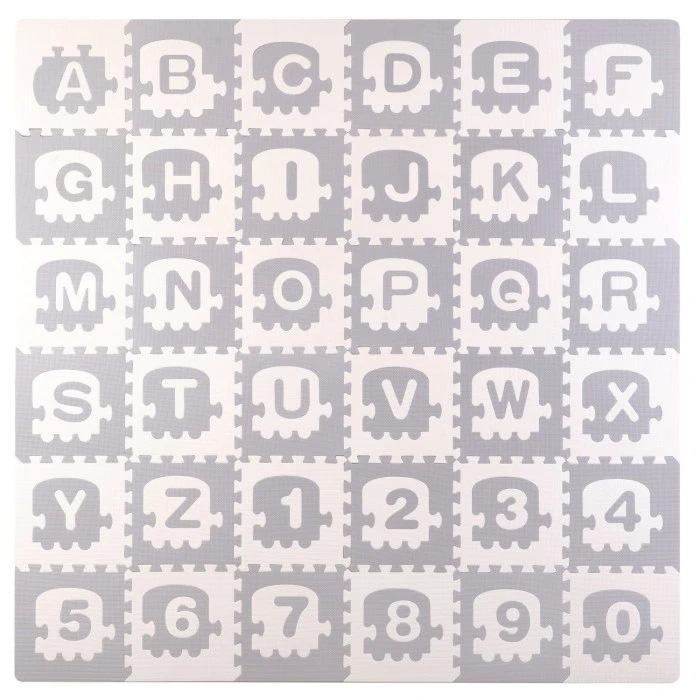 Дитячий килимок-пазл Букви 36 шт