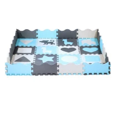 Килимок-пазл NILS FUN MD03 140х140х1 см, 36 деталей, м'ятний