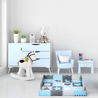 Килимок-пазл NILS FUN MD03 140х140х1 см, 36 деталей, м'ятний