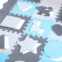 Килимок-пазл NILS FUN MD03 140х140х1 см, 36 деталей, м'ятний