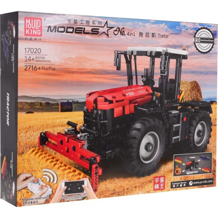 Дитячий конструктор Червоний трактор 2716 ел.