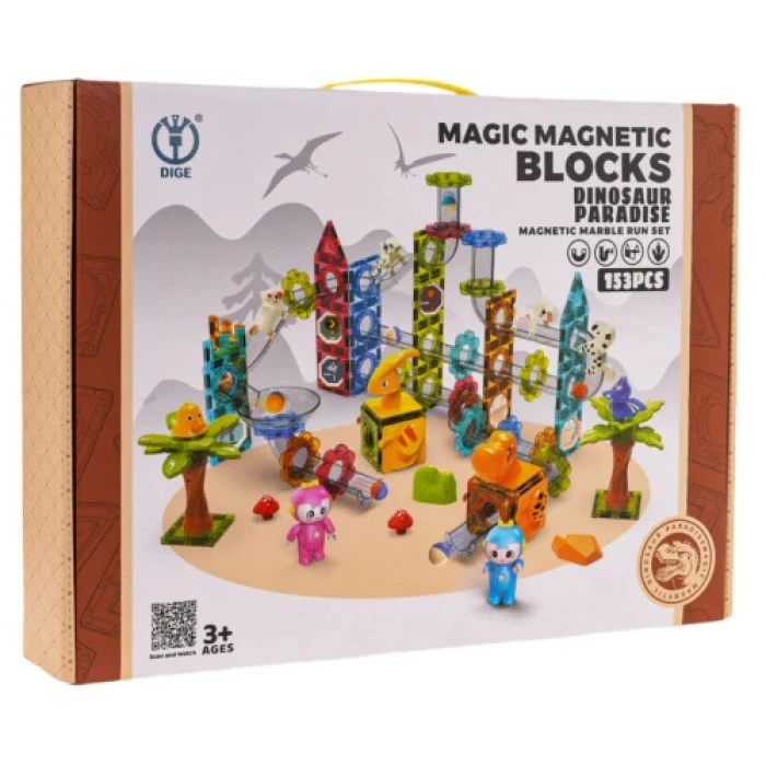 Детский конструктор магнитный ZOO Ball Set 153 эл.