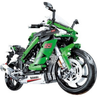Детский конструктор Спортивный мотоцикл 2304 эл. зеленый