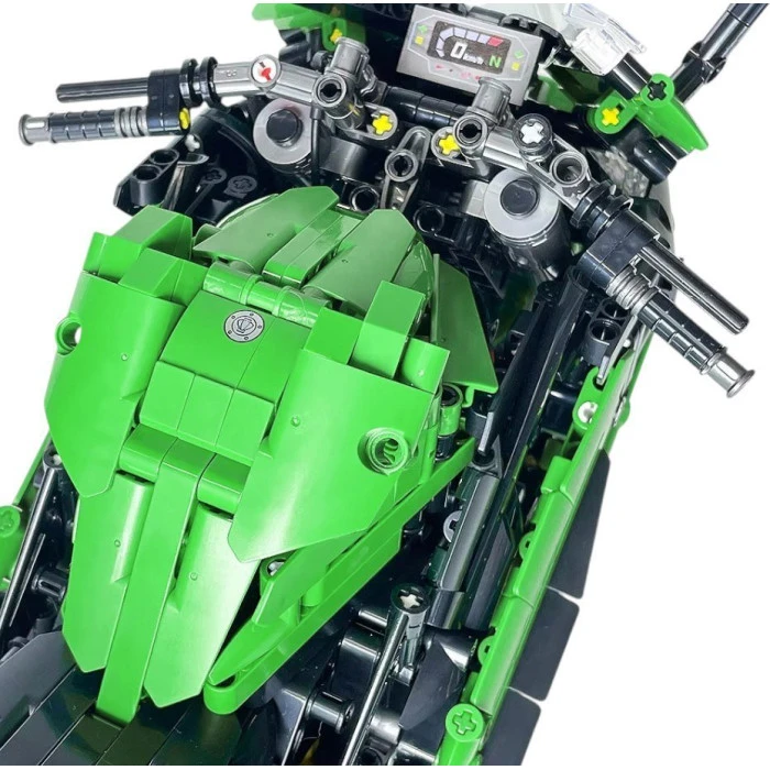Дитячий конструктор Спортивний мотоцикл 2304 ел. зелений
