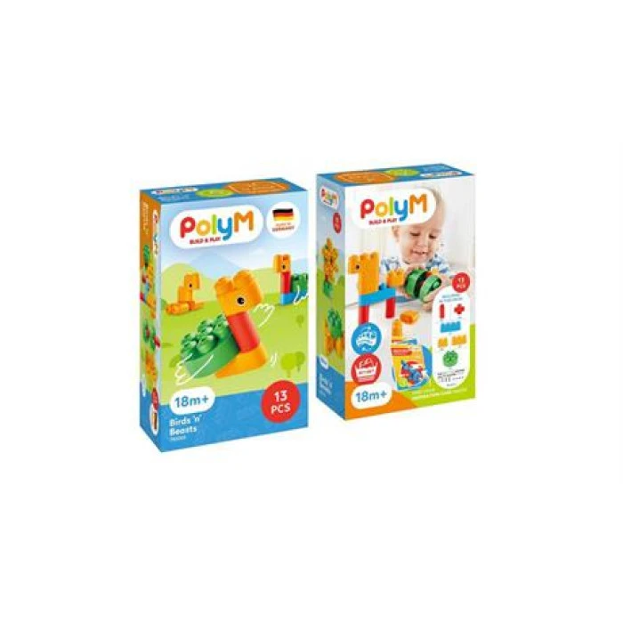 Конструктор PolyM Птахи та звірята 13 ел. (760002)