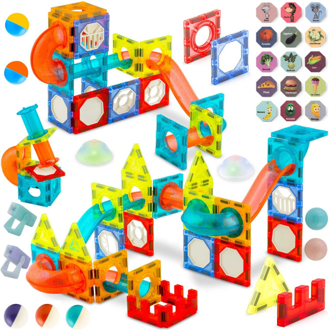 Конструктор магнитный с подсветкой Ricokids