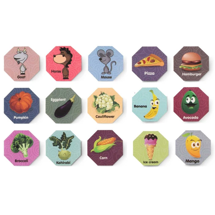 Конструктор магнитный с подсветкой Ricokids