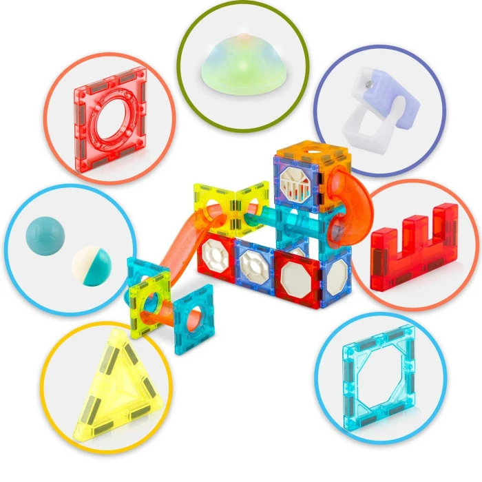 Конструктор магнитный с подсветкой Ricokids