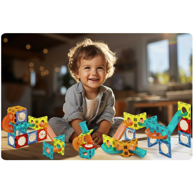 Конструктор магнитный с подсветкой Ricokids