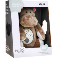 Мягкая игрушка Бегемот 3 в 1 успокаивающее устройство для детей 6 м+