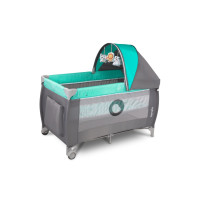 Кроватка-манеж Lionelo SVEN PLUS TURQUOISE/GREY