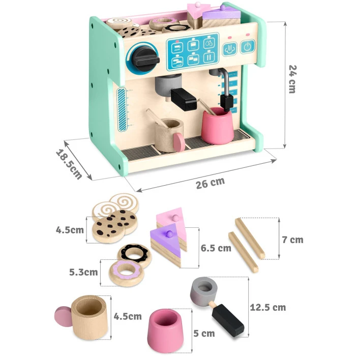 Кофейня-кондитерская детская деревянная Ricokids мятная