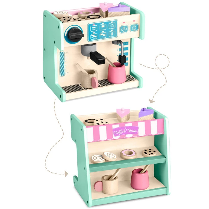 Кофейня-кондитерская детская деревянная Ricokids мятная