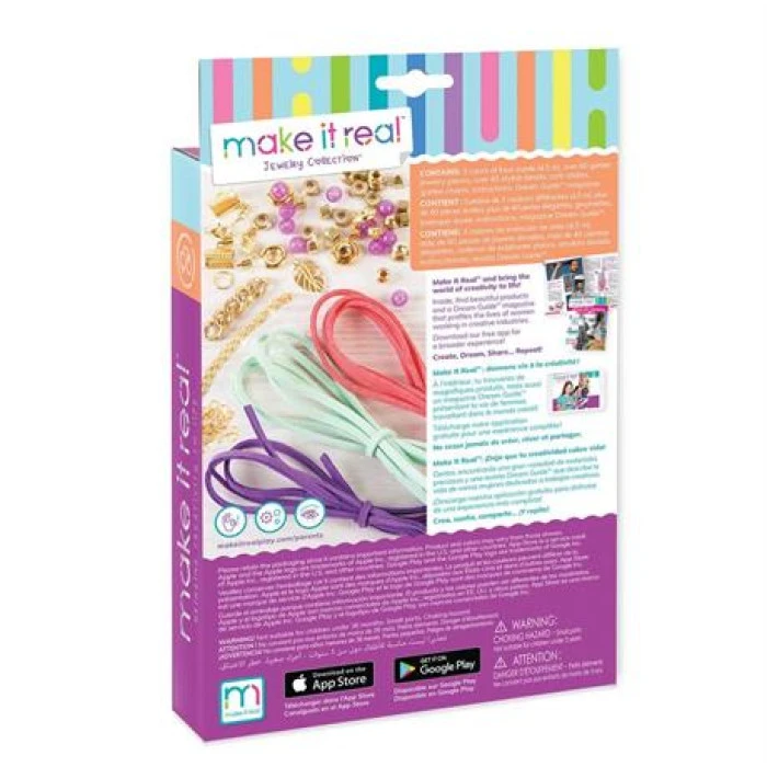 Набор для создания шарм-браслетов Make it Real Золотое сияние 105 эл. (MR1207)