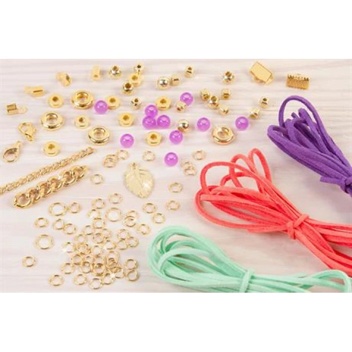 Набор для создания шарм-браслетов Make it Real Золотое сияние 105 эл. (MR1207)