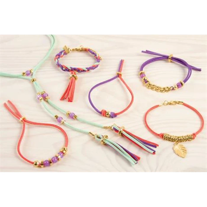 Набор для создания шарм-браслетов Make it Real Золотое сияние 105 эл. (MR1207)