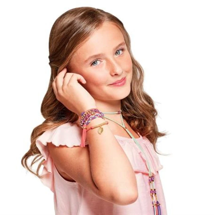 Набор для создания шарм-браслетов Make it Real Золотое сияние 105 эл. (MR1207)