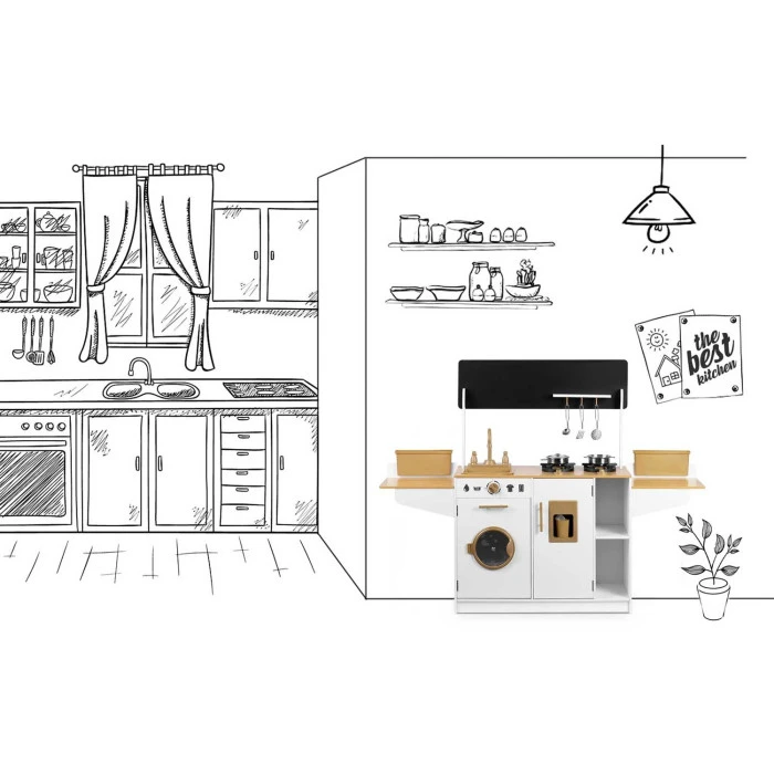 Кухня детская деревянная Ricokids