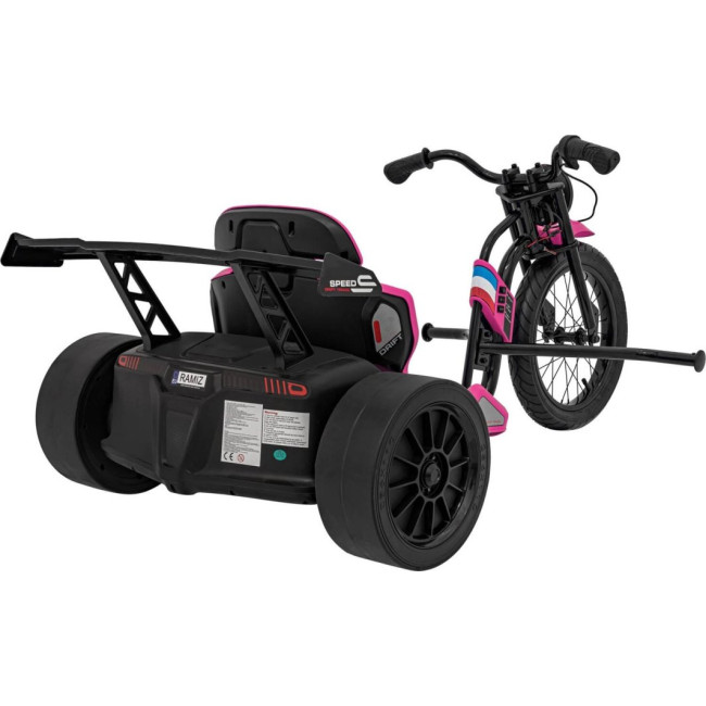Дитяча акумуляторна машинка DRIFT BIKE 21 Рожева
