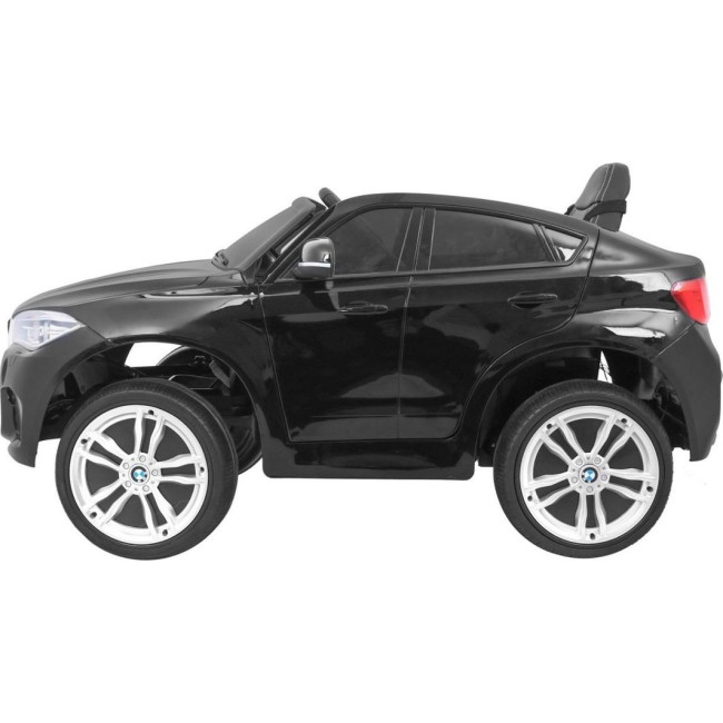 Детская аккумуляторная машинка BMW X6M XXL для 2 детей Черная