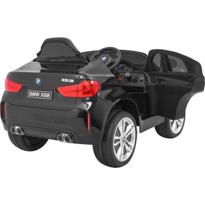 Дитяча акумуляторна машинка BMW X6M XXL для 2 дітей Чорна