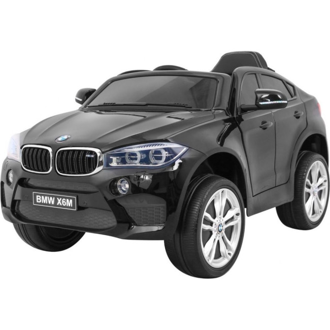 Детская аккумуляторная машинка BMW X6M XXL для 2 детей Черная