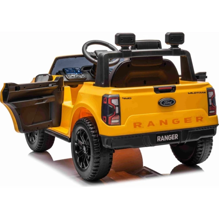 Детская аккумуляторная машинка Ford Ranger LIFT Желтая