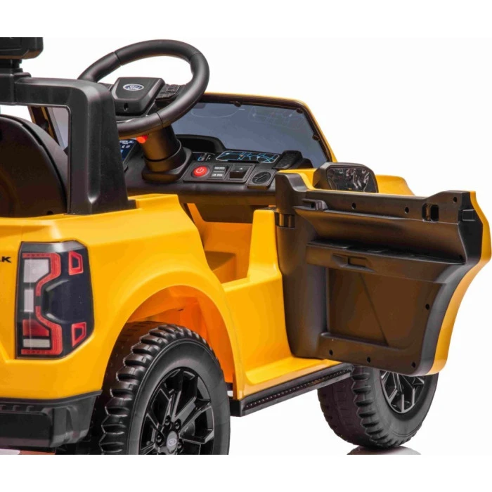 Детская аккумуляторная машинка Ford Ranger LIFT Желтая
